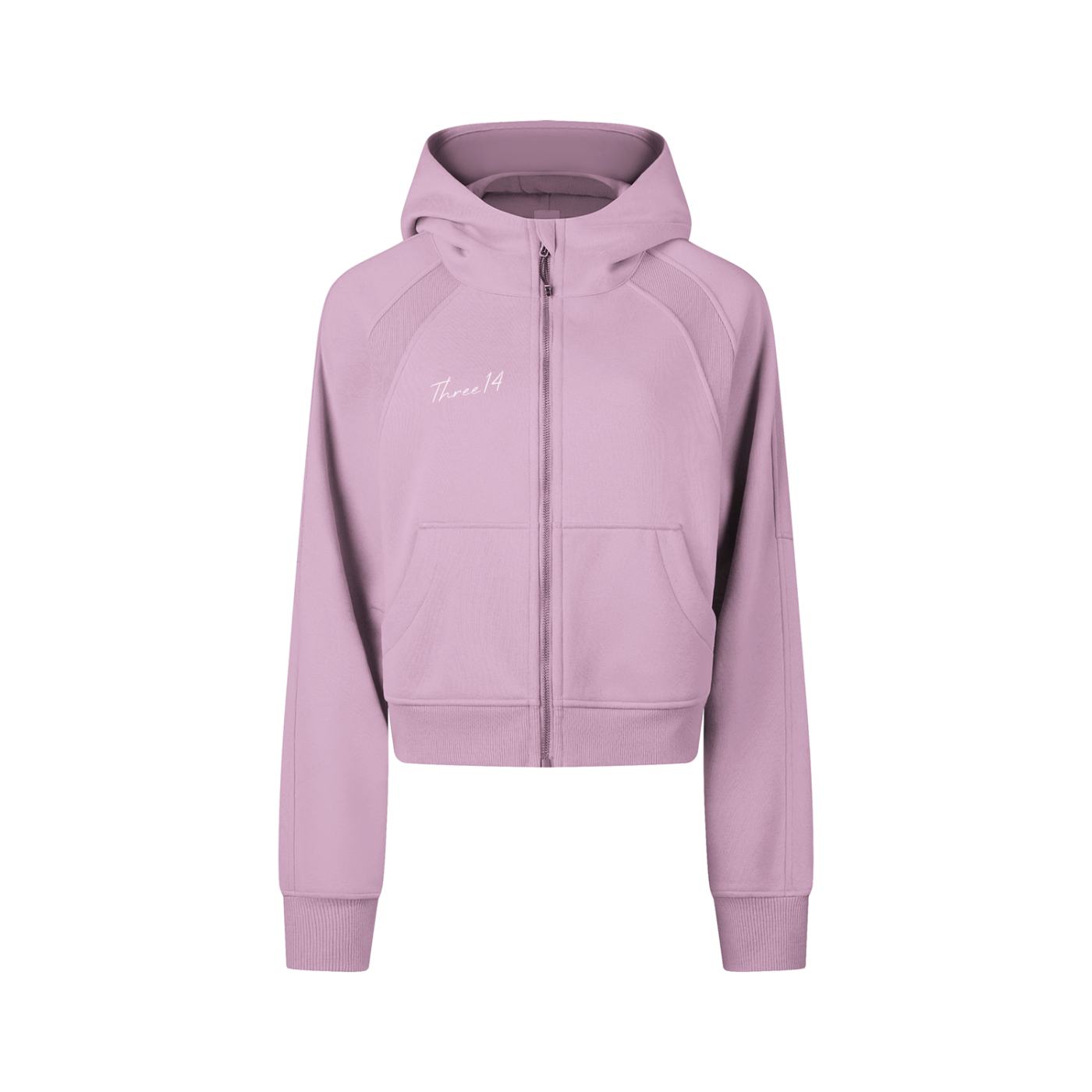 314 Dahlia - Cropped Zip-Through Hoodie