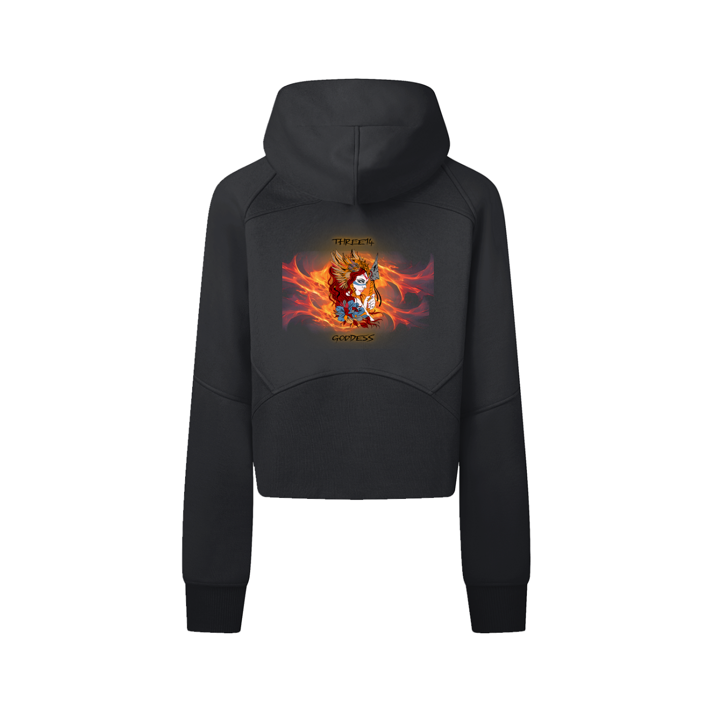 Brandi - Cropped Zip-Through Hoodie
