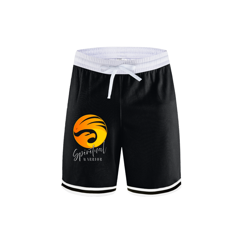 Spiritual Warrior Classic Stripe Trim Basketball Shorts