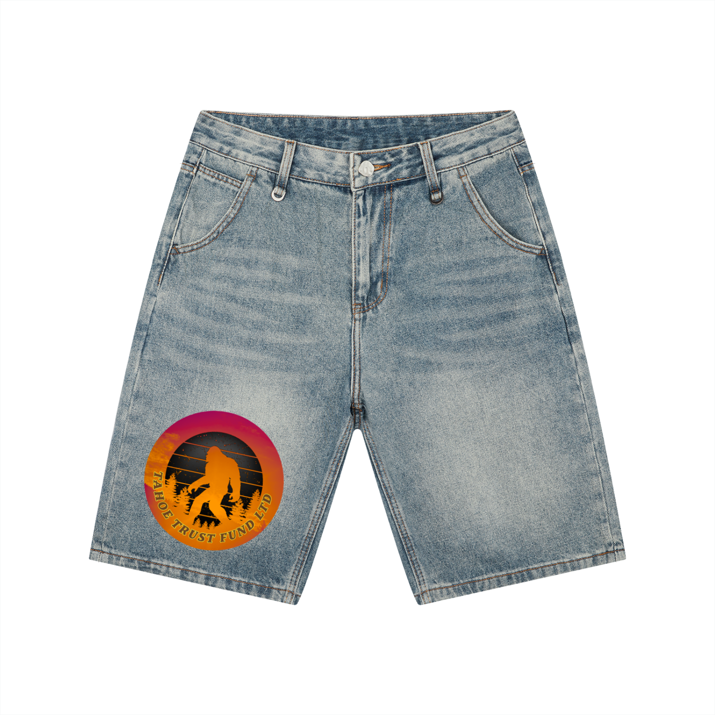 Believe - Sasquatch Men's Vintage Wash Denim Shorts