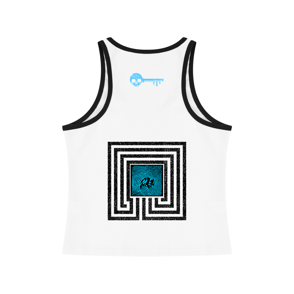 Benevolent - Ladies Color Block Cropped Tank Top