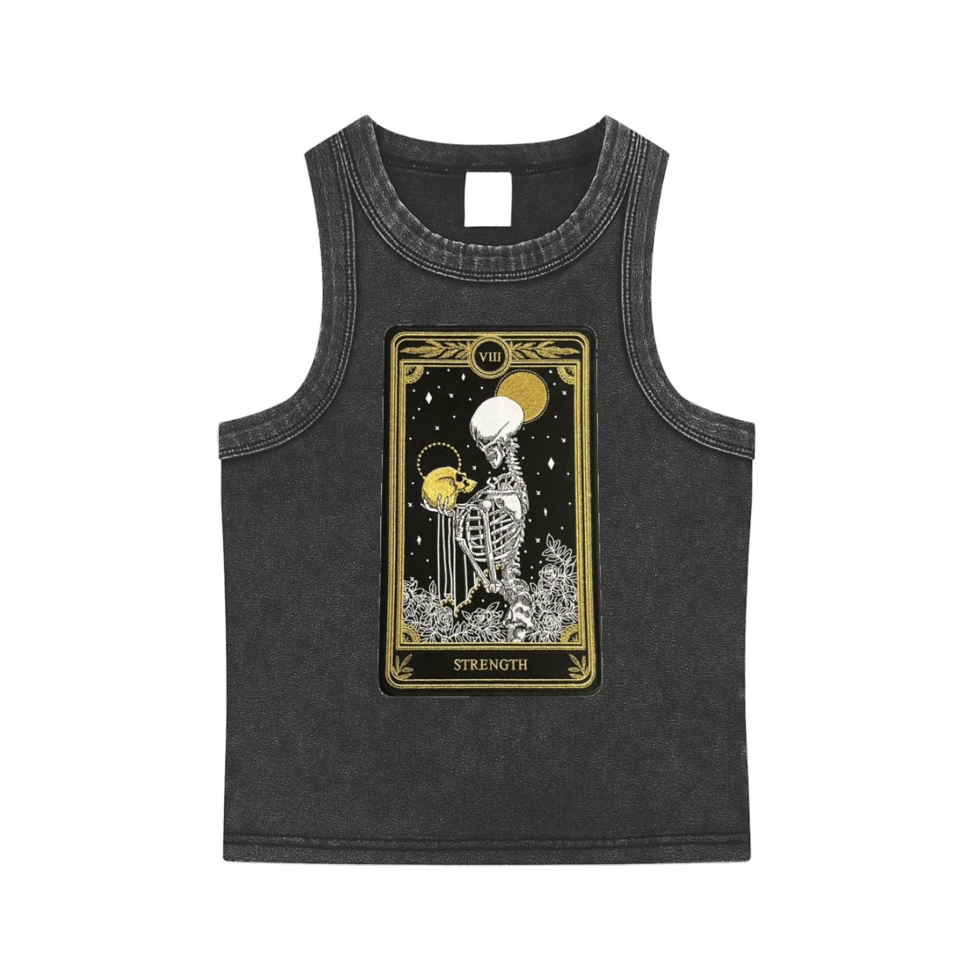 Tarot Strength Snow Washed Tank Top