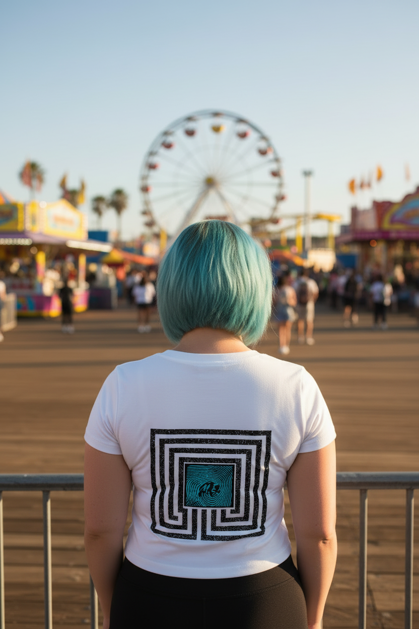 314 Back View Carnival Boardwalk