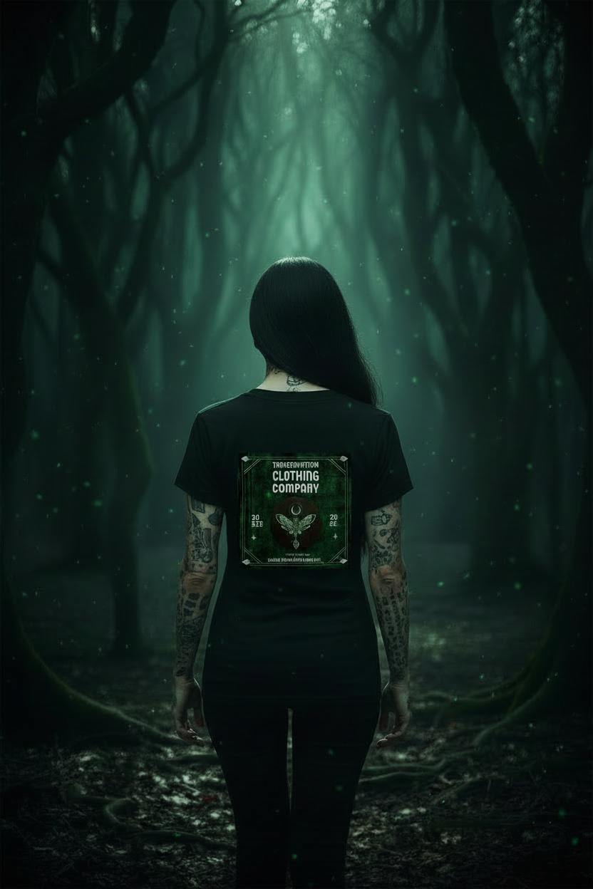 314 Circadia Black Tee Back View