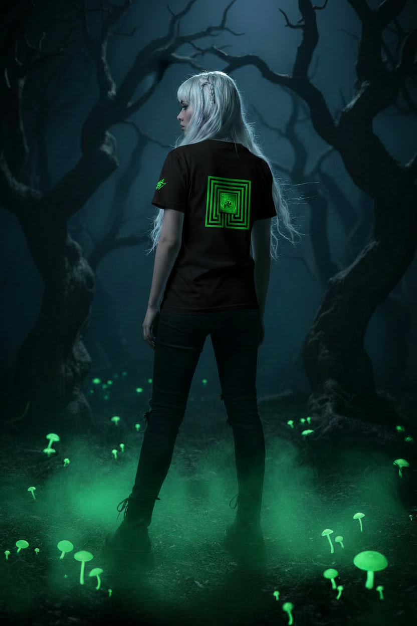 314 Realms Black Tee Back Exact Logo Match