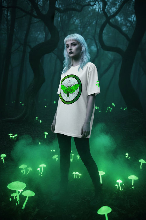 314 Realms White Tee Haunted Forest Lifestyle