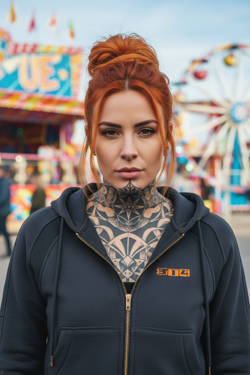 314 Zip Hoodie - Front Close Up