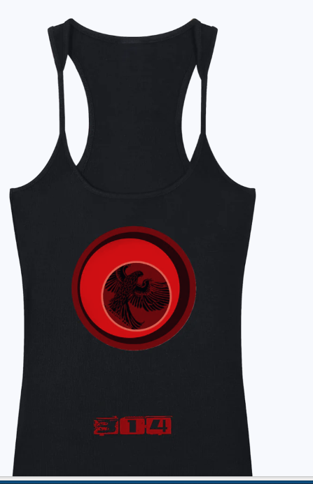Blazing Phoenix - Ladies' Slim Fit Ribbed Racerback Tank Top