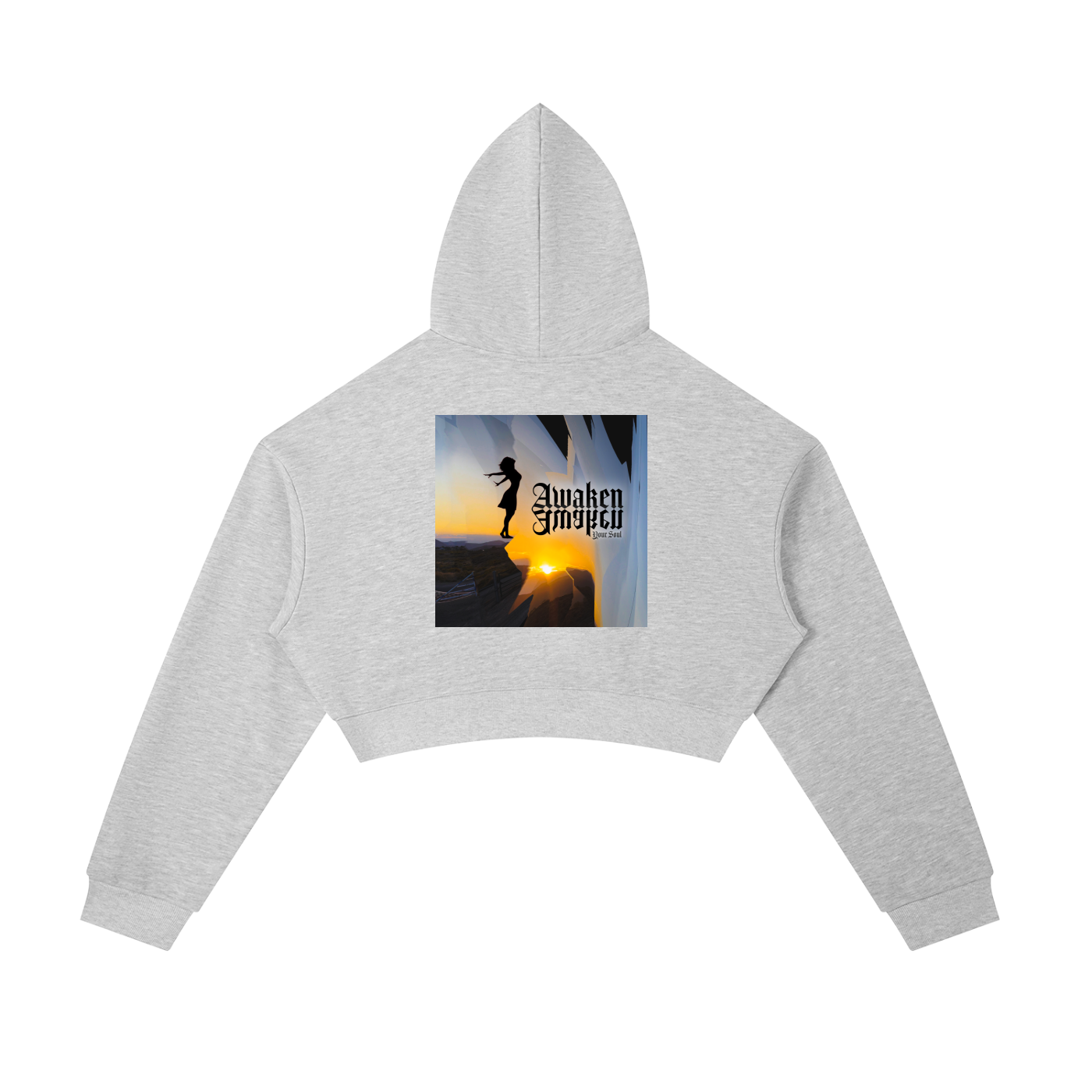 Rebirth - Essential Cropped Zip-Up Hoodie
