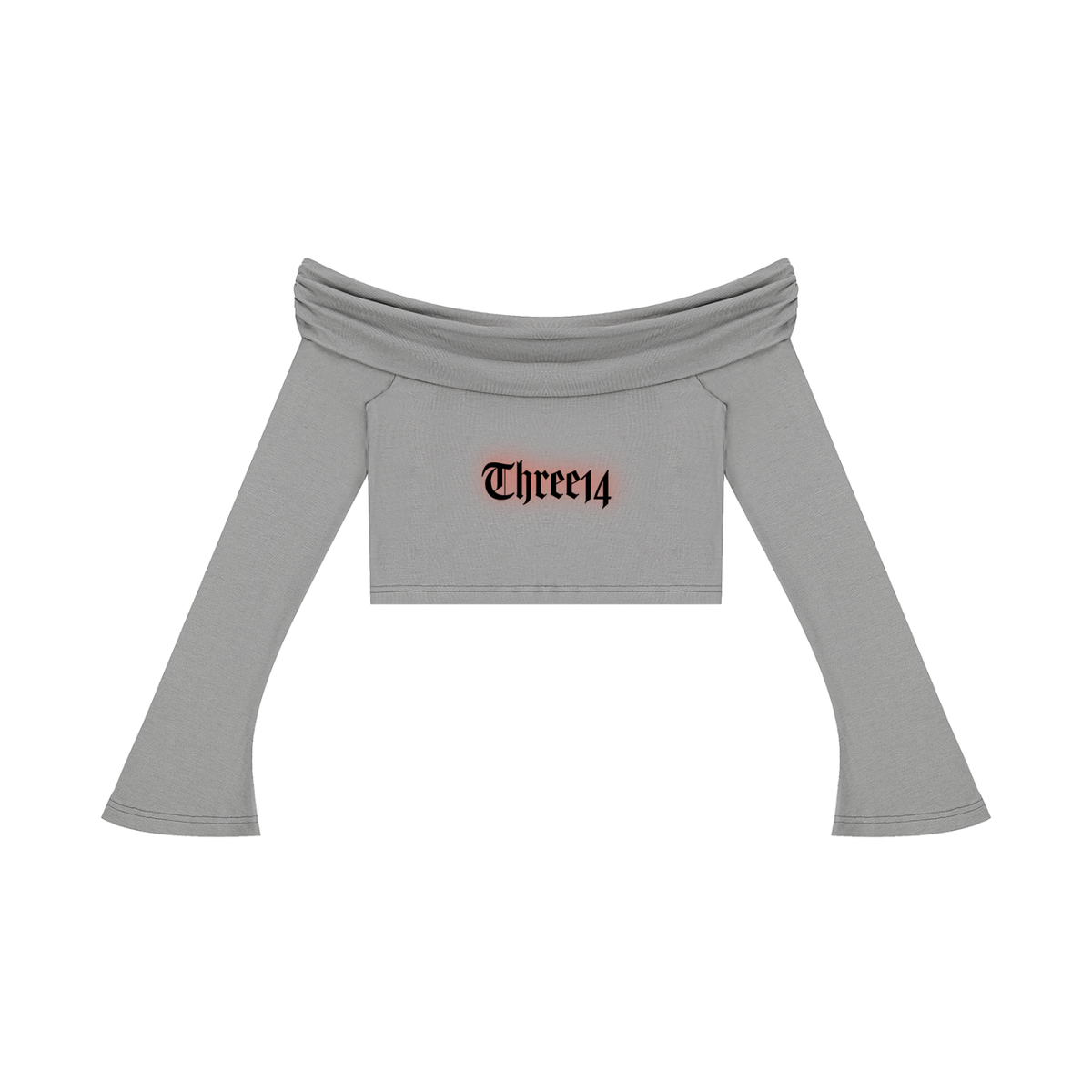 After Dark - Women's Off-the-Shoulder Bell Sleeve Crop T-Shirt