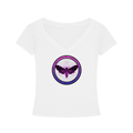 314 Realms - Reality Cocoon Fuchsia - Tencel Slim Fit V-Neck T-Shirt