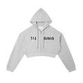 Rebirth - Essential Cropped Zip-Up Hoodie