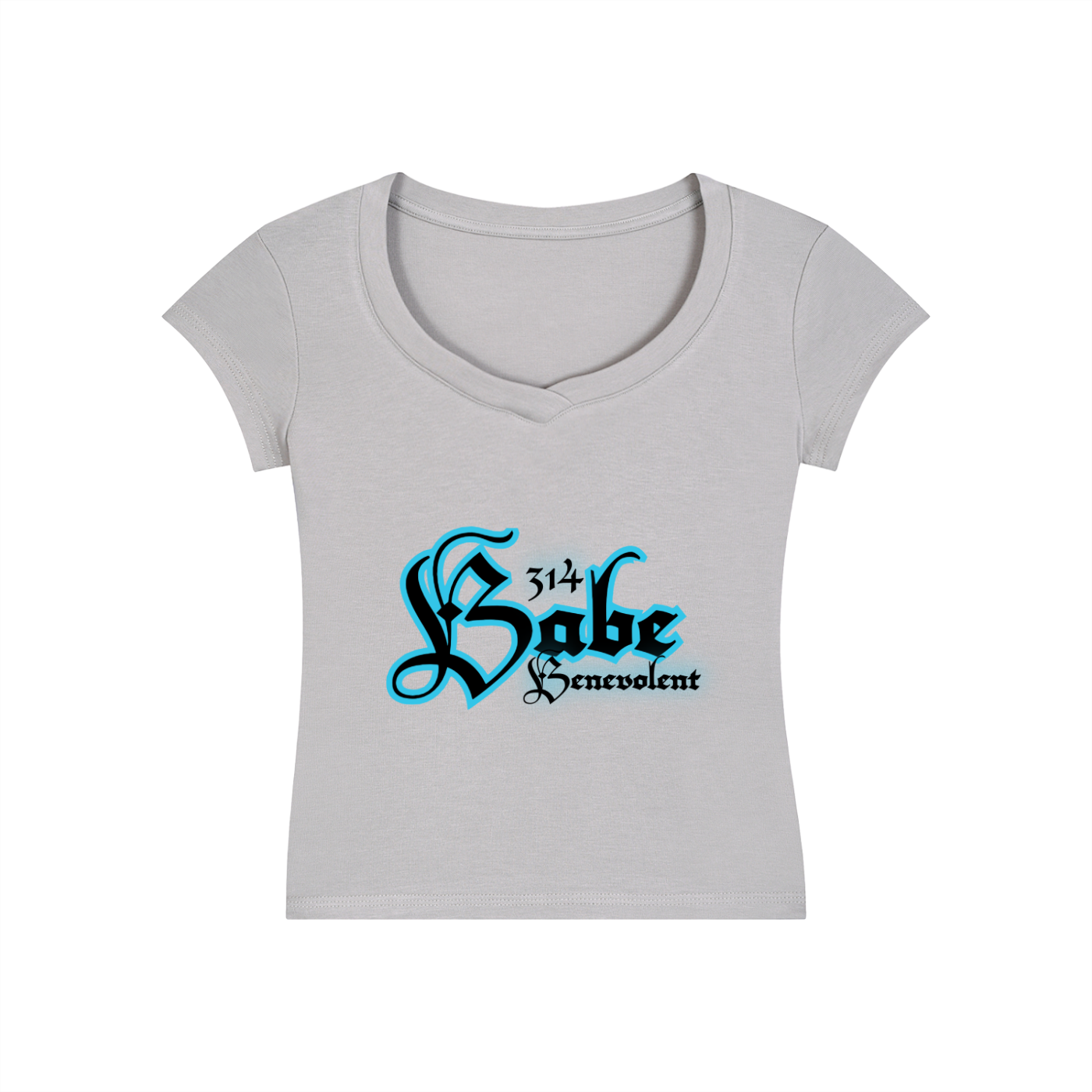 Benevolent - Ladies Essential V-Neck Bodycon T-Shirt