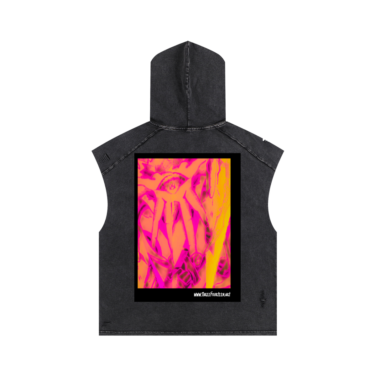 Carpe Diem - Jeremy - Snow Washed Boxy Hooded Tank Top