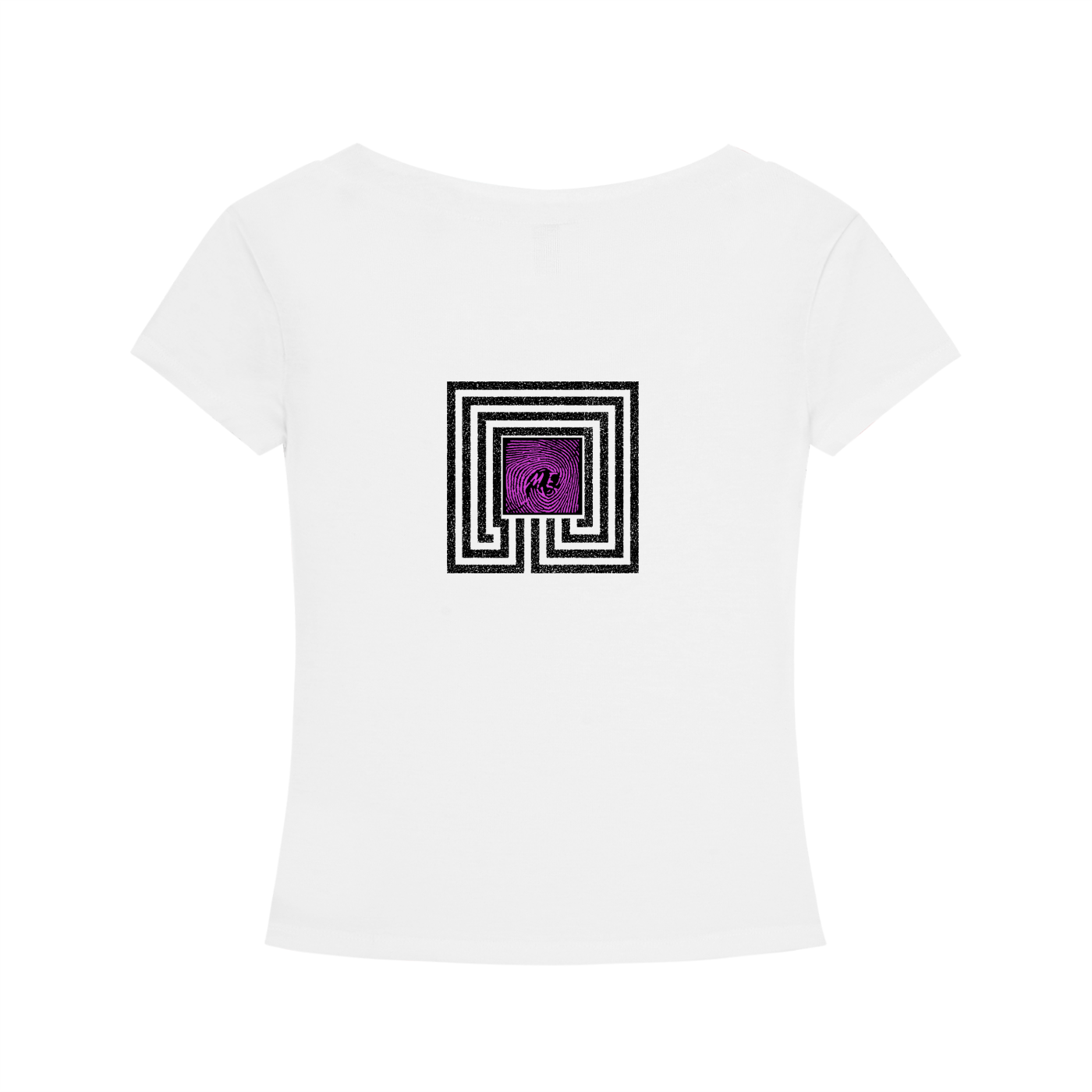 314 Realms - Reality Cocoon Fuchsia - Tencel Slim Fit V-Neck T-Shirt