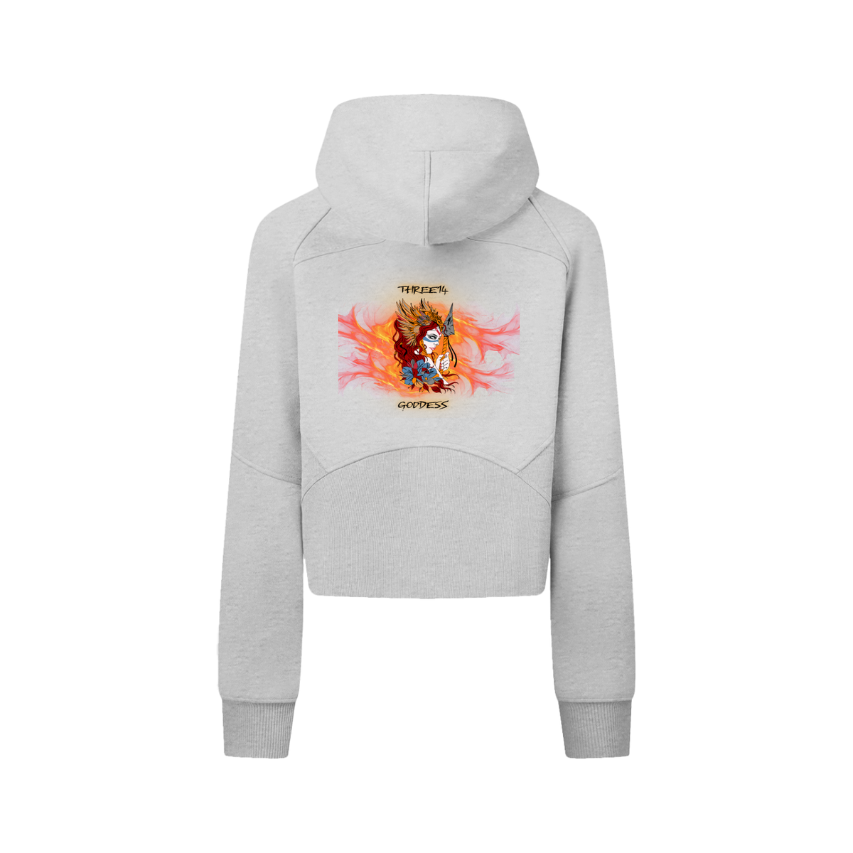 Brandi - Cropped Zip-Through Hoodie