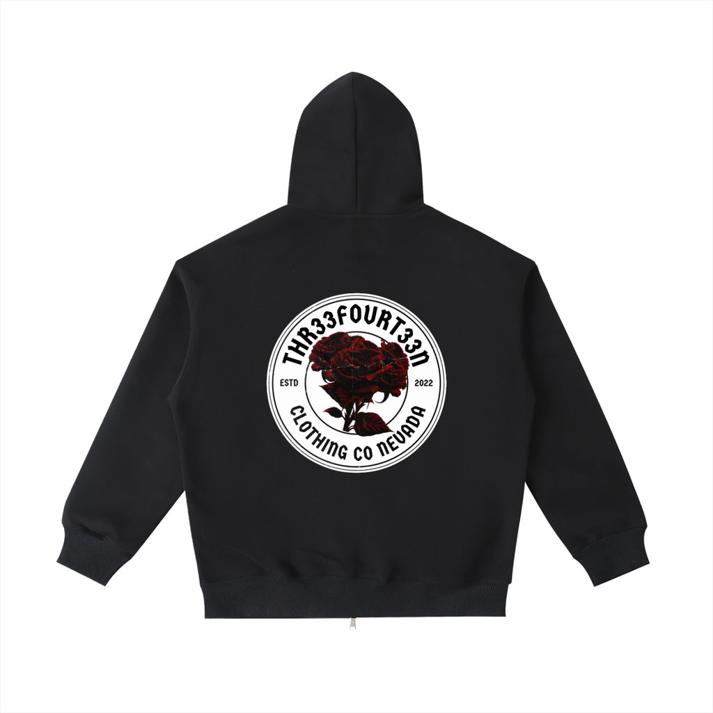 Red Rose Essential Heavyweight Pocket Hoodie