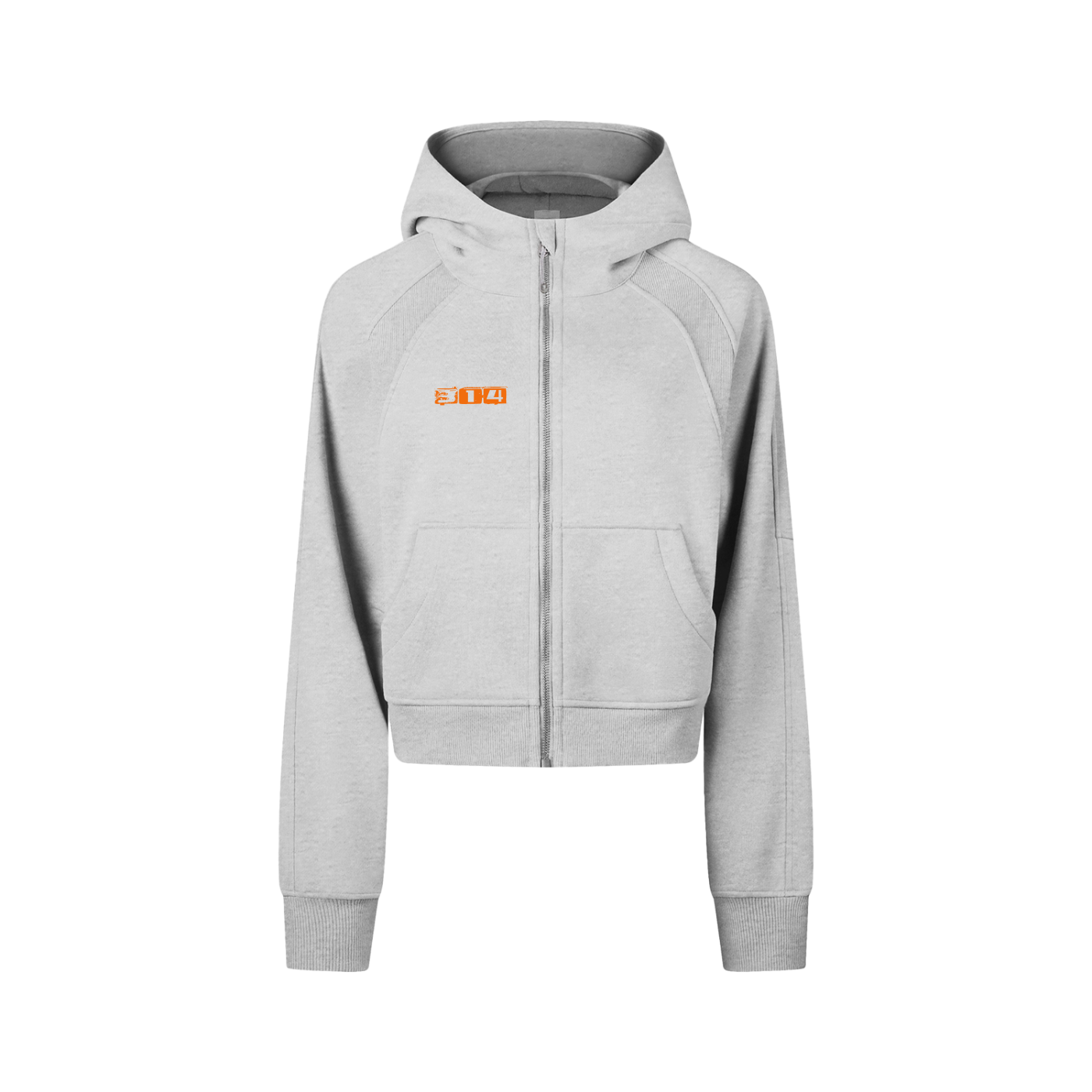 Brandi - Cropped Zip-Through Hoodie