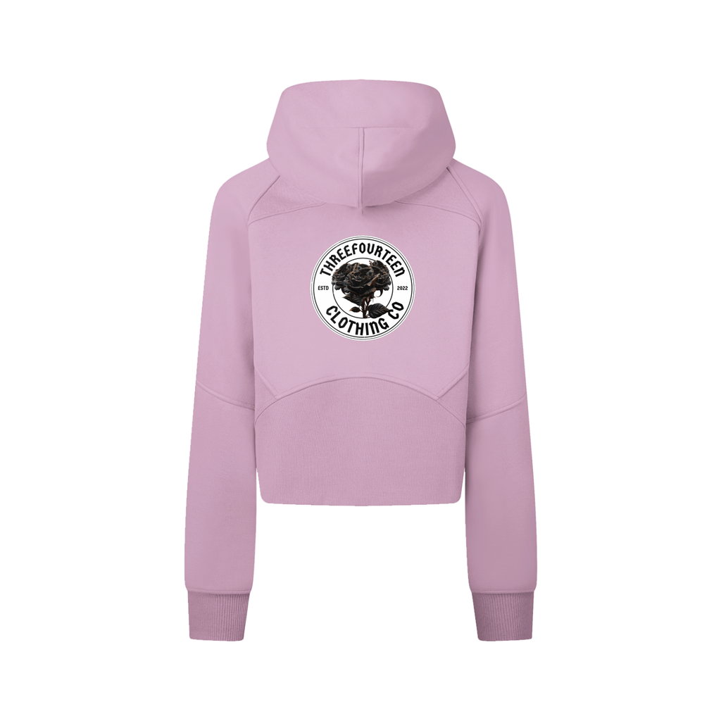 314 Dahlia - Cropped Zip-Through Hoodie