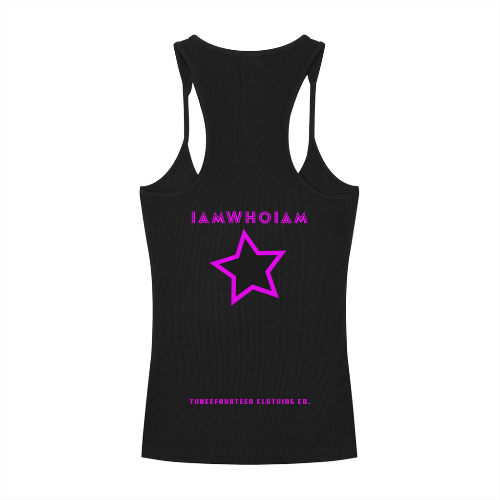 Electric Phoenix- Bea-Slim Fit Ribbed Racerback Tank Top