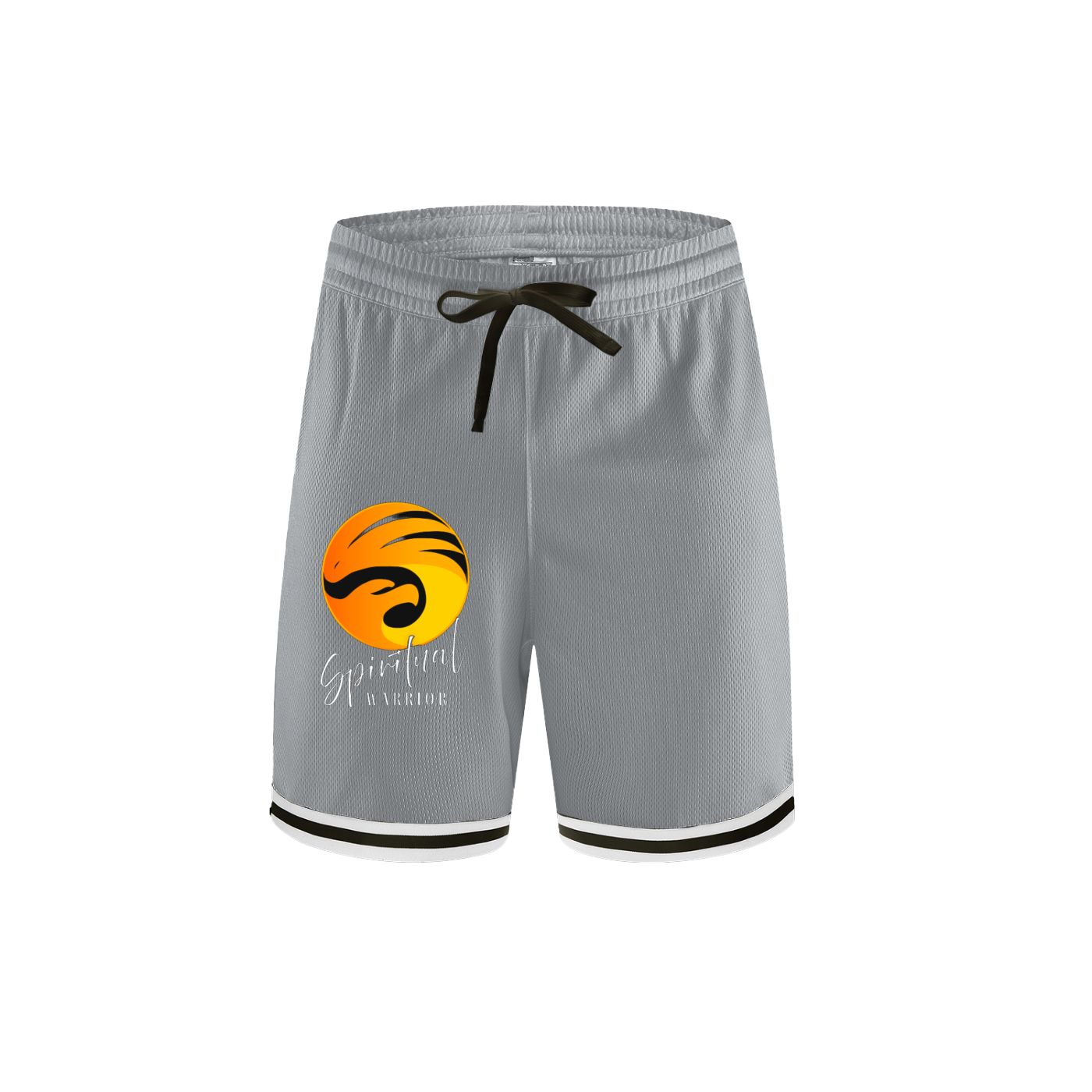 Spiritual Warrior Classic Stripe Trim Basketball Shorts