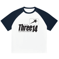 314 Three Star Color-Blocked Raglan Sleeve T-Shirt