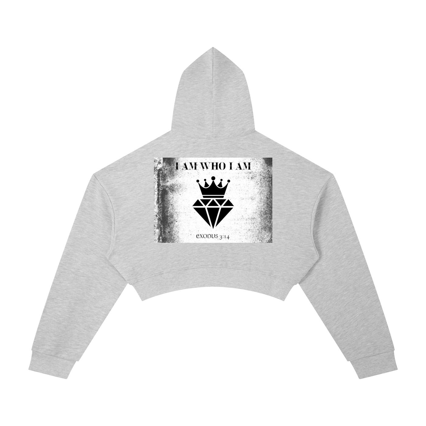 ThreeFourteen - I AM - Ladies Essential Cropped Hoodie