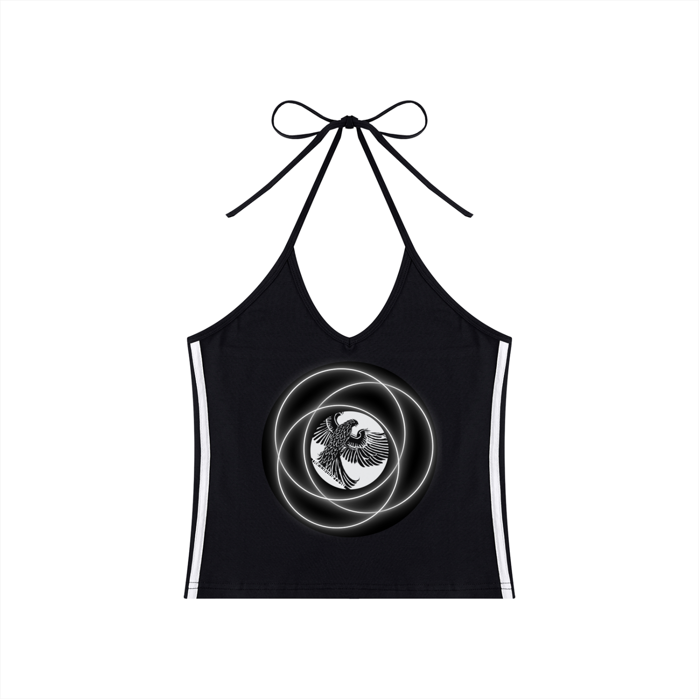 Freedom Echo - Ladies' Cropped Halter Top