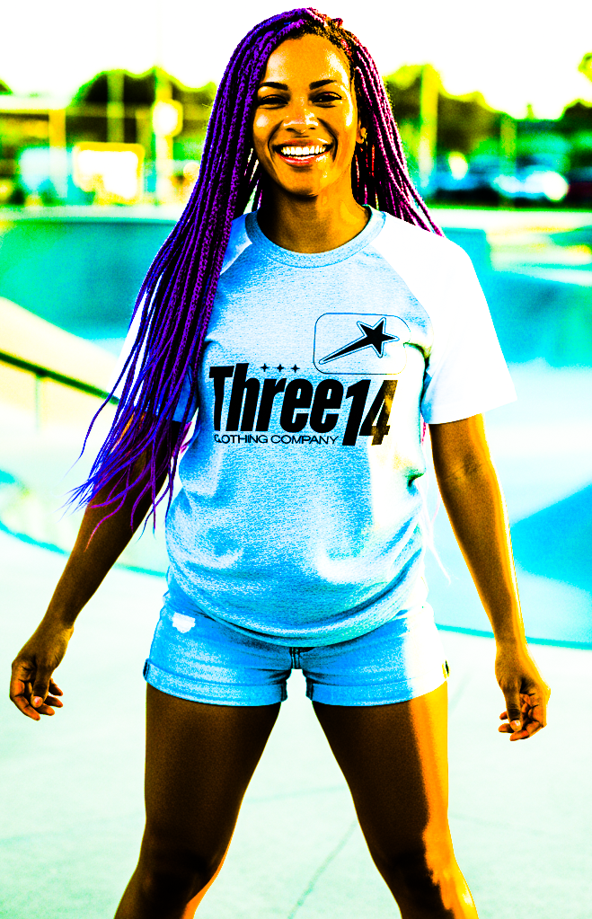 ThreeFourteen Star - Raglan Sleeve T-Shirt