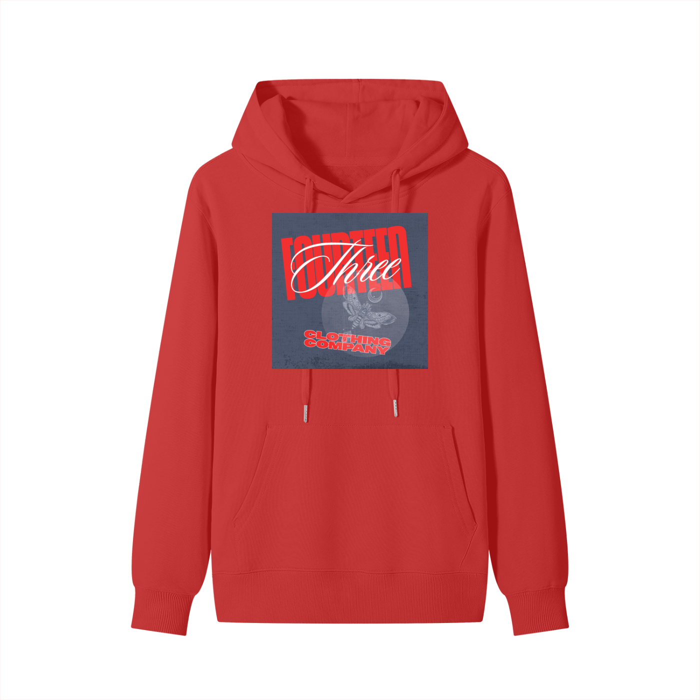 Cicada Red Unisex Cotton Hoodie