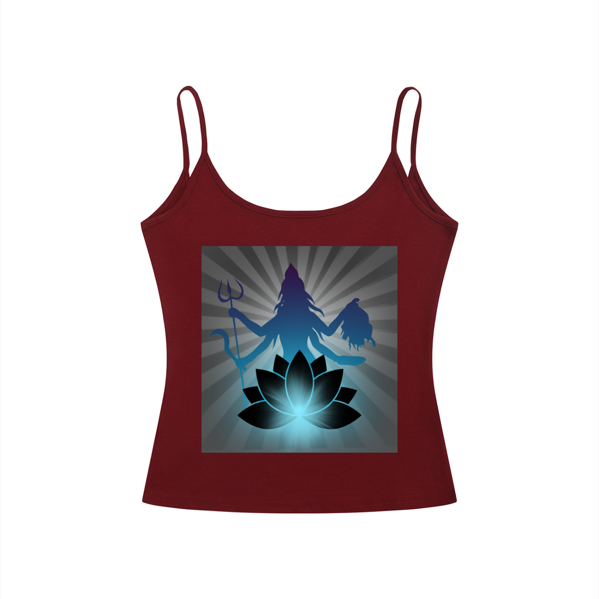 Durga - Women’s Slim Fit Open-Back Tank Top