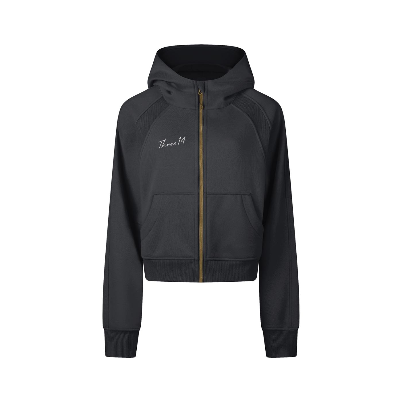 314 Dahlia - Cropped Zip-Through Hoodie