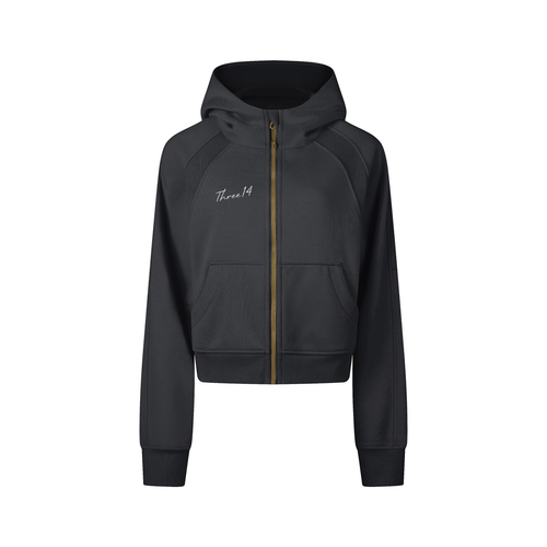 314 Dahlia - Cropped Zip-Through Hoodie