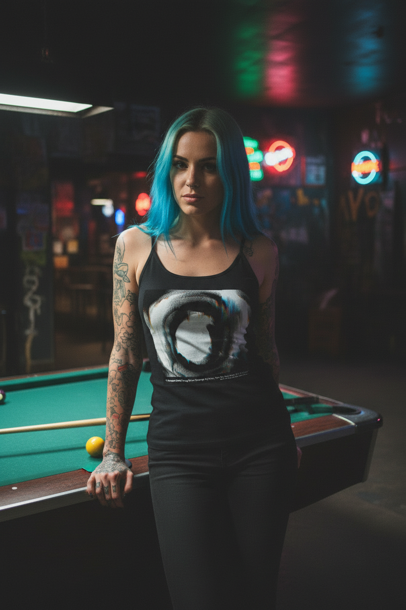 Black Sun Empire Cami Tank - Dark Bar Front Shot