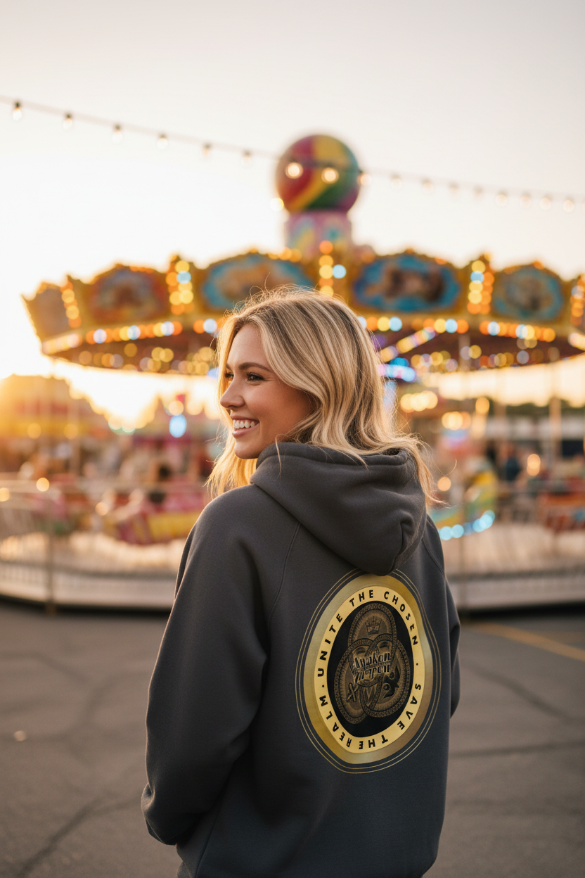 Blonde Model Carnival Hoodie Back