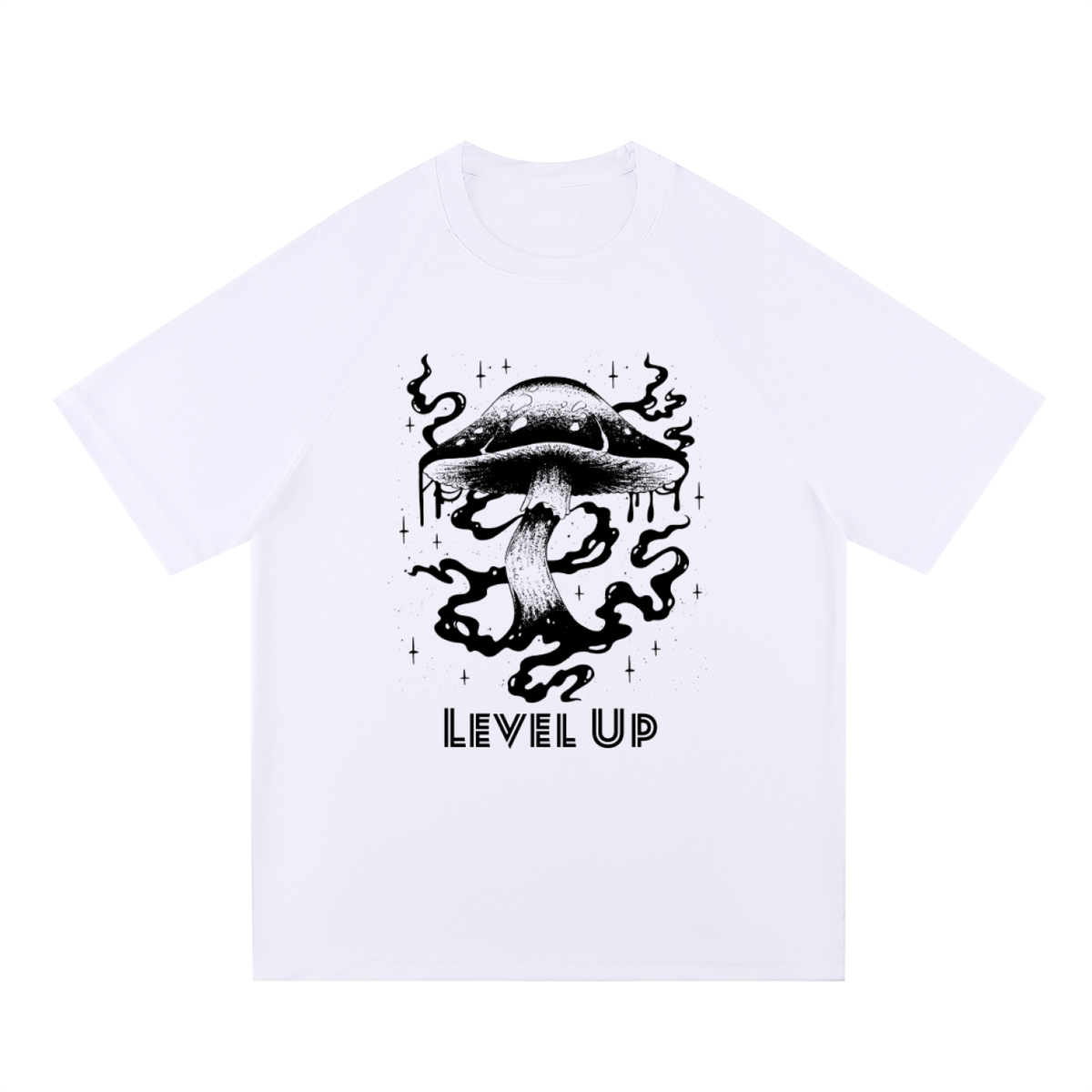 Waltz - Raglan Sleeve Mesh T-Shirt