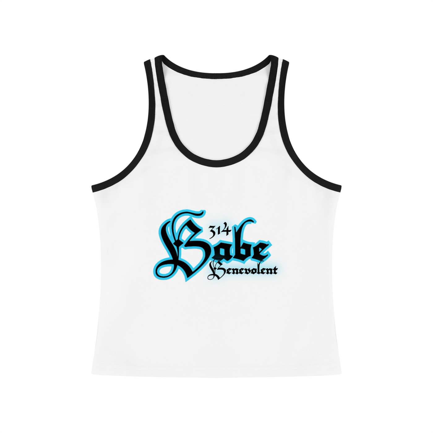 Benevolent - Ladies Color Block Cropped Tank Top