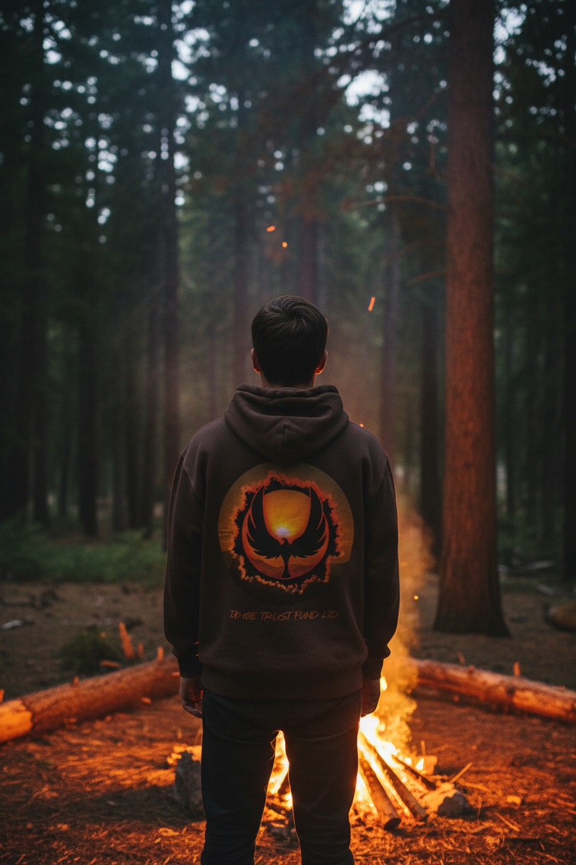 Campfire Back of Hoodie