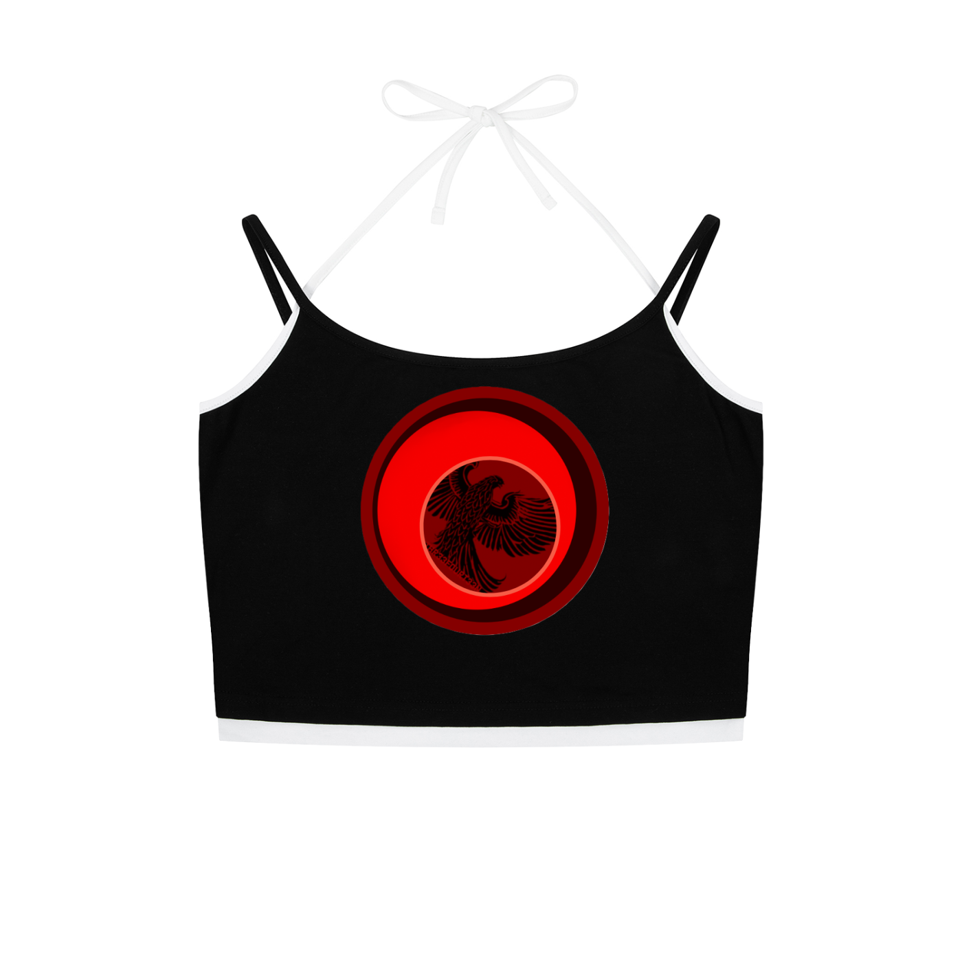 Blazing Phoenix - Double Tie Halter Tank Top
