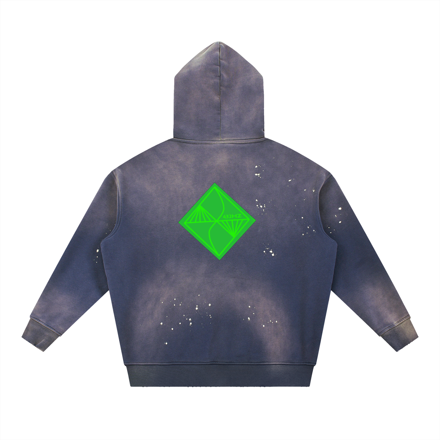 Spiritual Warrior Vintage Washed Frayed Fleece Hoodie