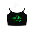 Contrast Binding Halter Tank Top