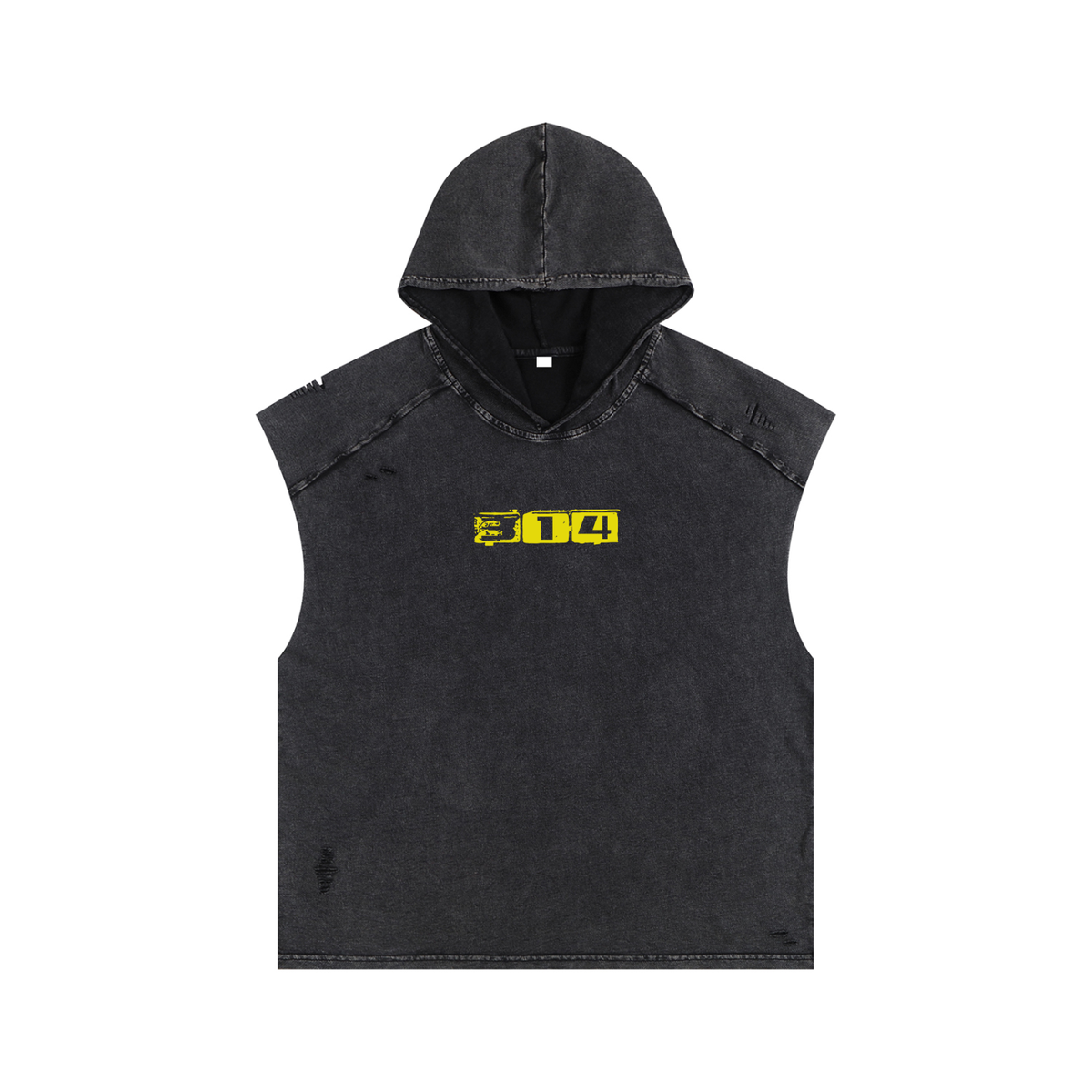 Carpe Diem - Jeremy - Snow Washed Boxy Hooded Tank Top
