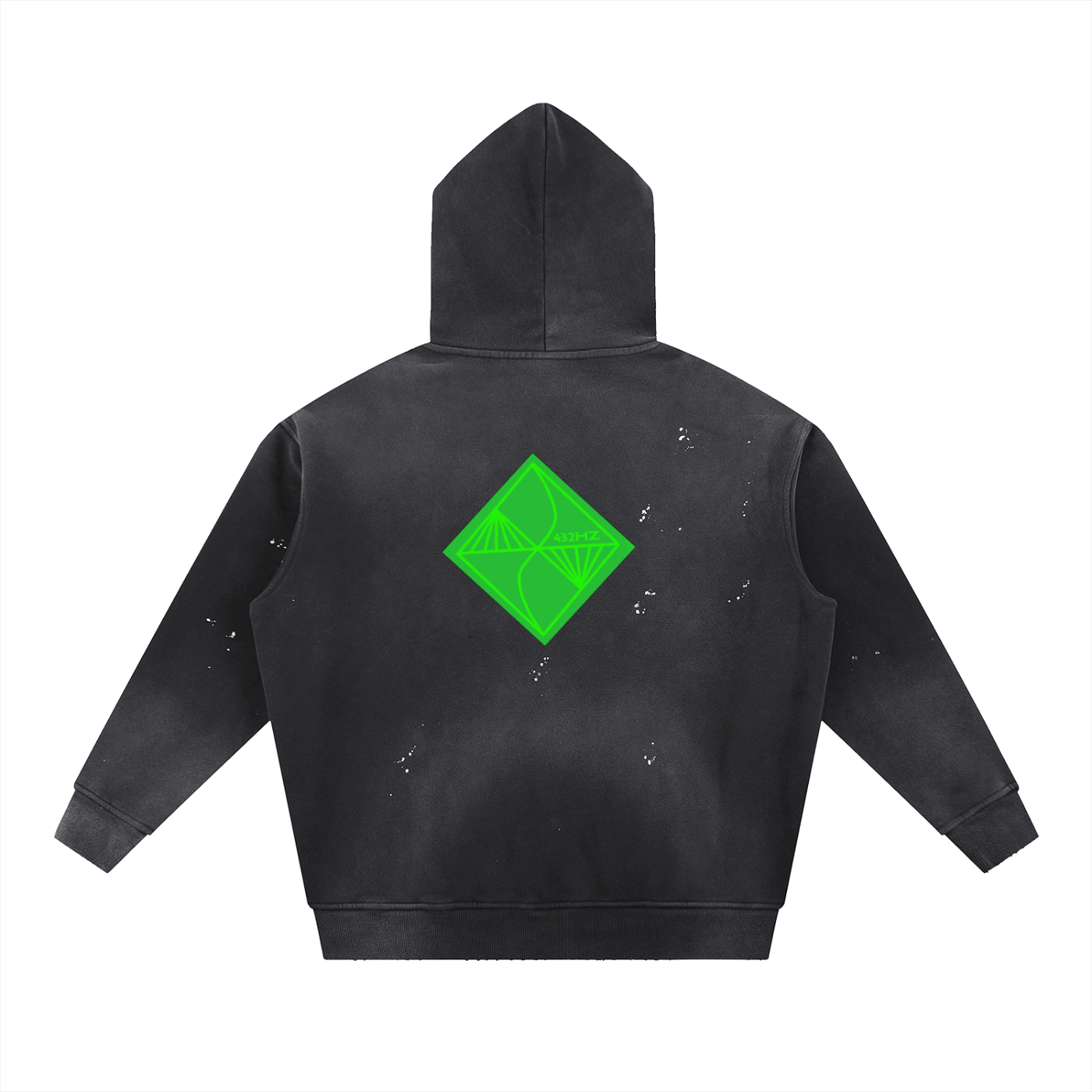 Spiritual Warrior Vintage Washed Frayed Fleece Hoodie