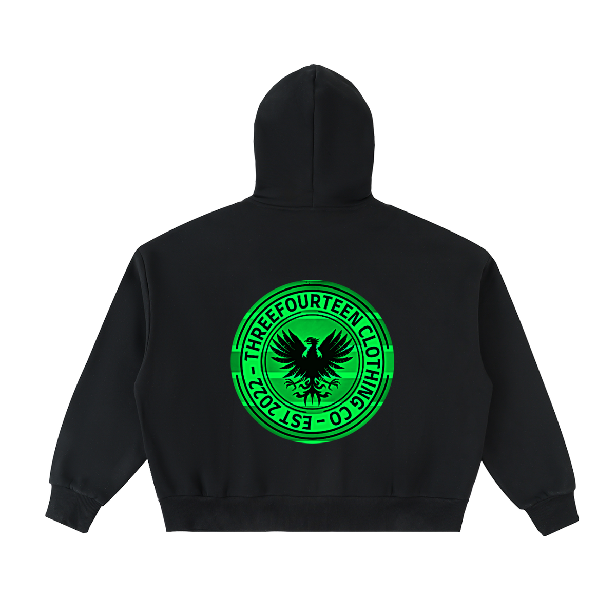 After Dark - Fleeced Full-Zip Boxy Hoodie