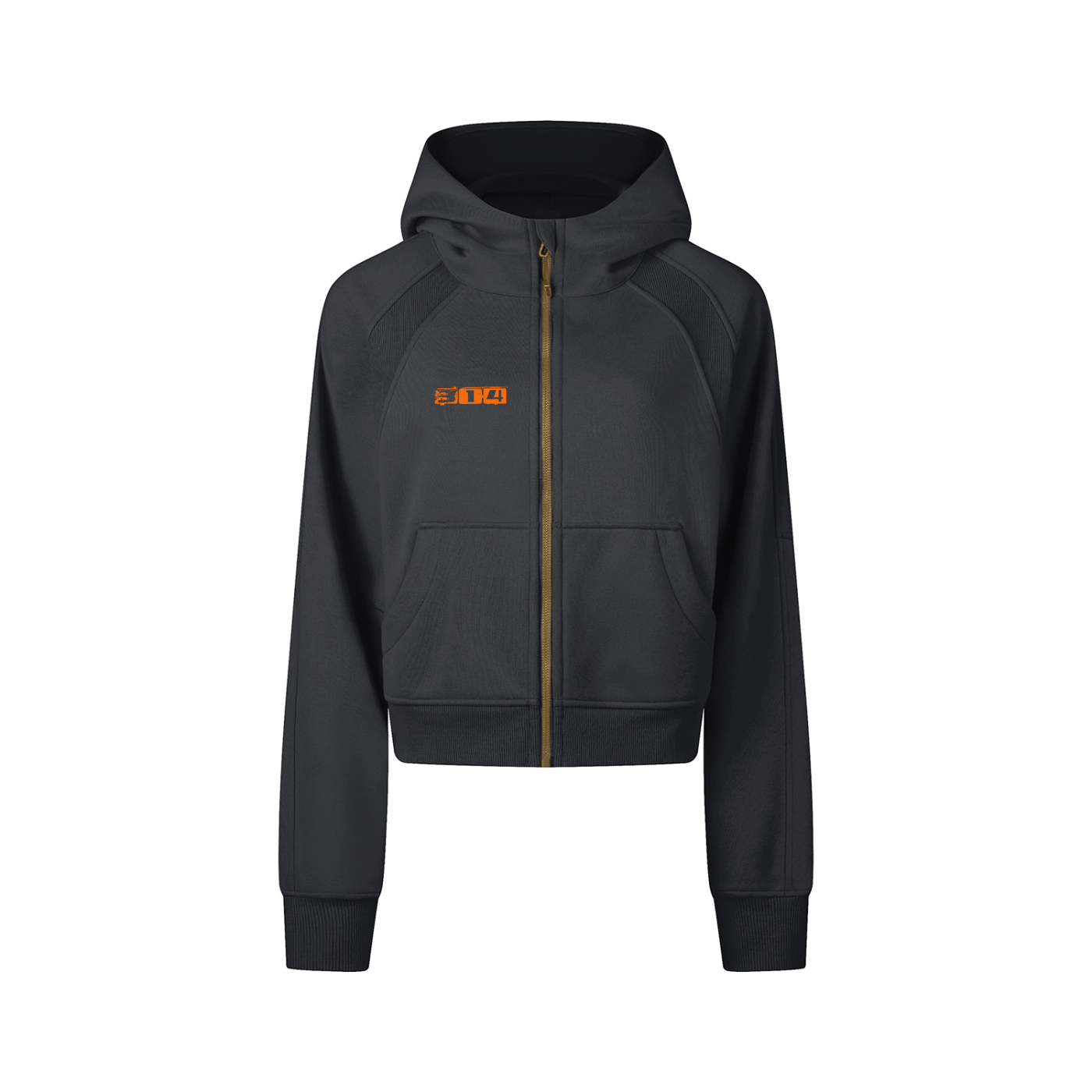 Brandi - Cropped Zip-Through Hoodie