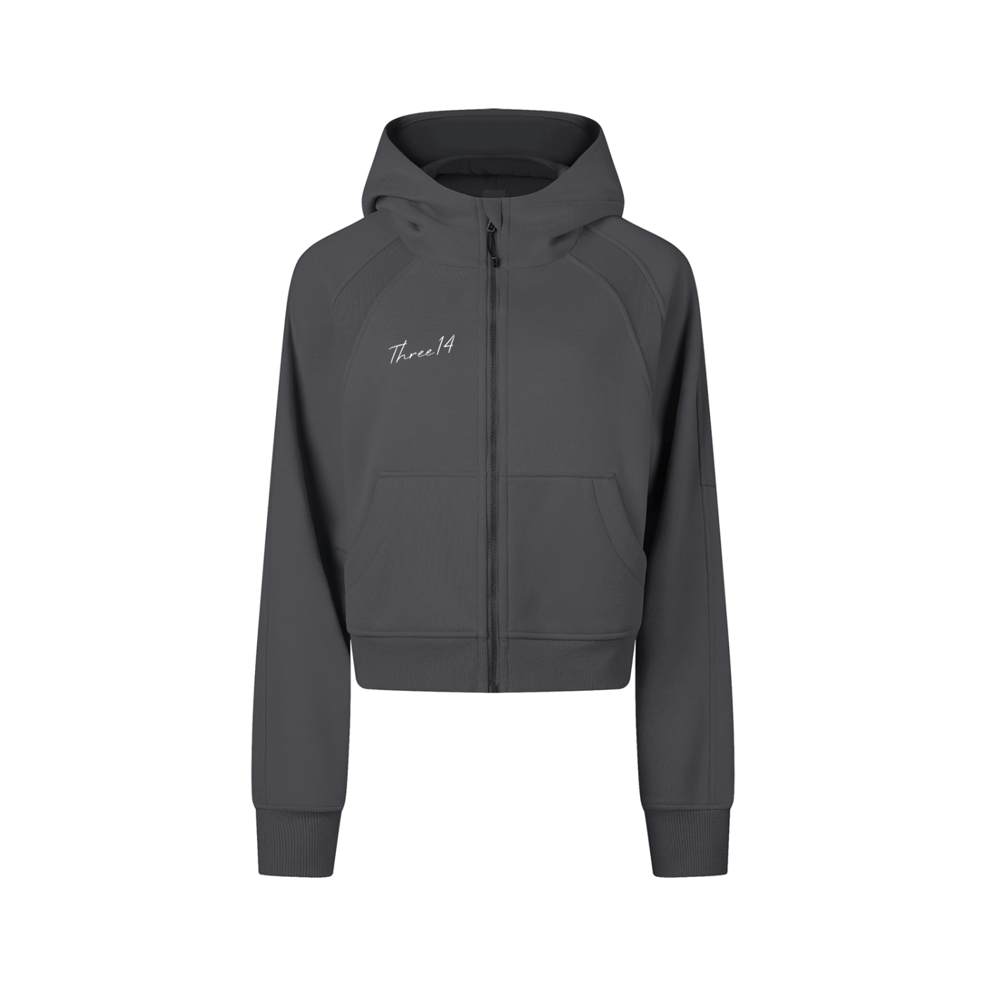 314 Dahlia - Cropped Zip-Through Hoodie