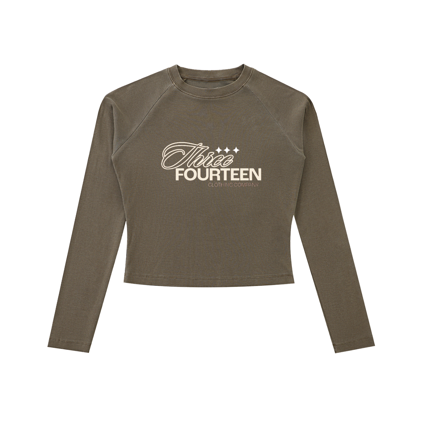 314 Three Star Dyed Washed Long Sleeve Slim T-Shirt