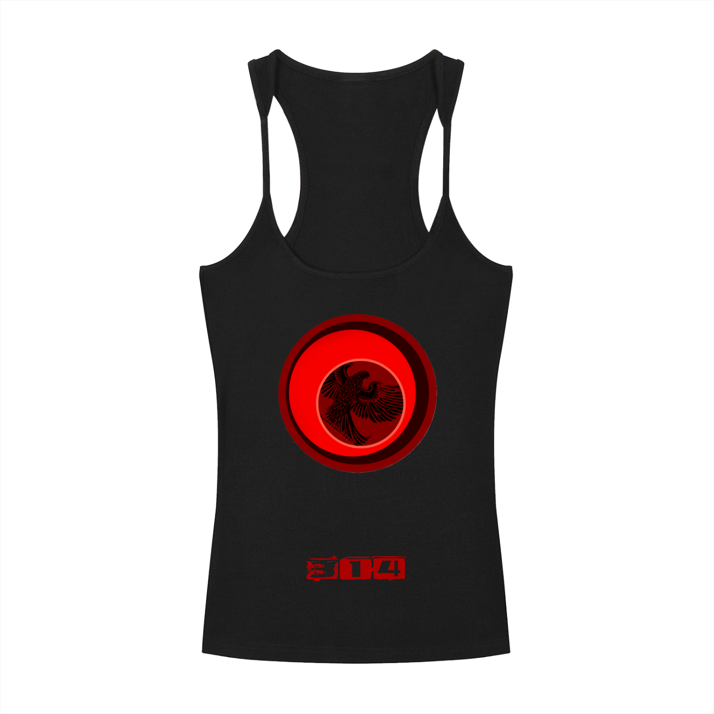 Red Phoenix - Ladies' Slim Fit Ribbed Racerback Tank Top
