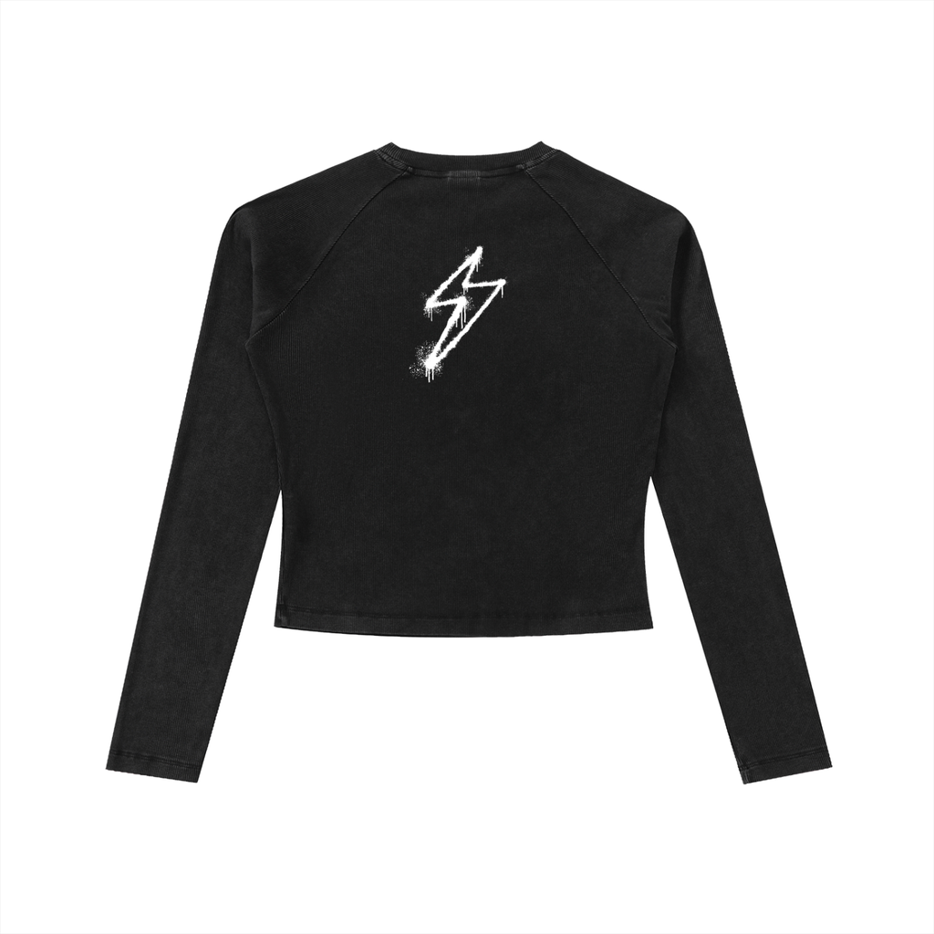 314 Three Star Dyed Washed Long Sleeve Slim T-Shirt