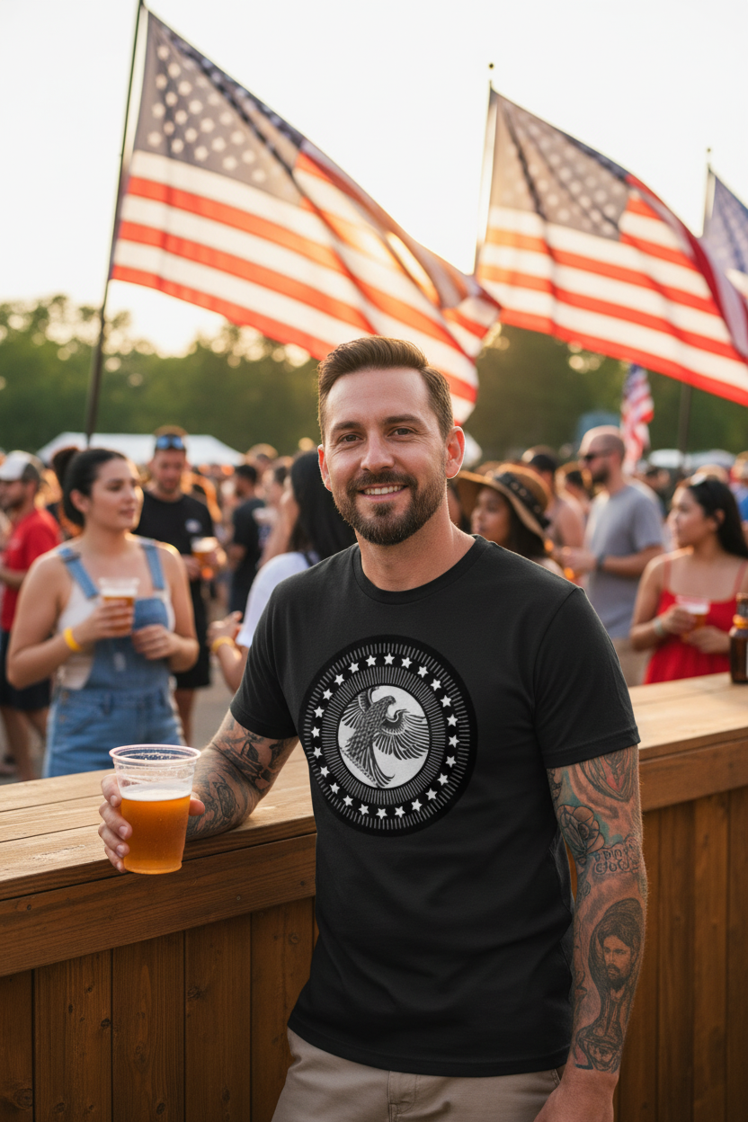 Guy at Beer Stand 4th of July